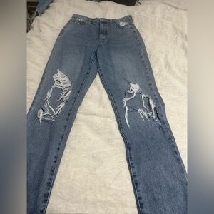 Straight leg jeans